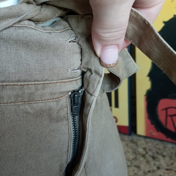 NWT FP One Free People One Penny High-Rise Shorts with Tie Belt and Pockets - Picture 9 of 16